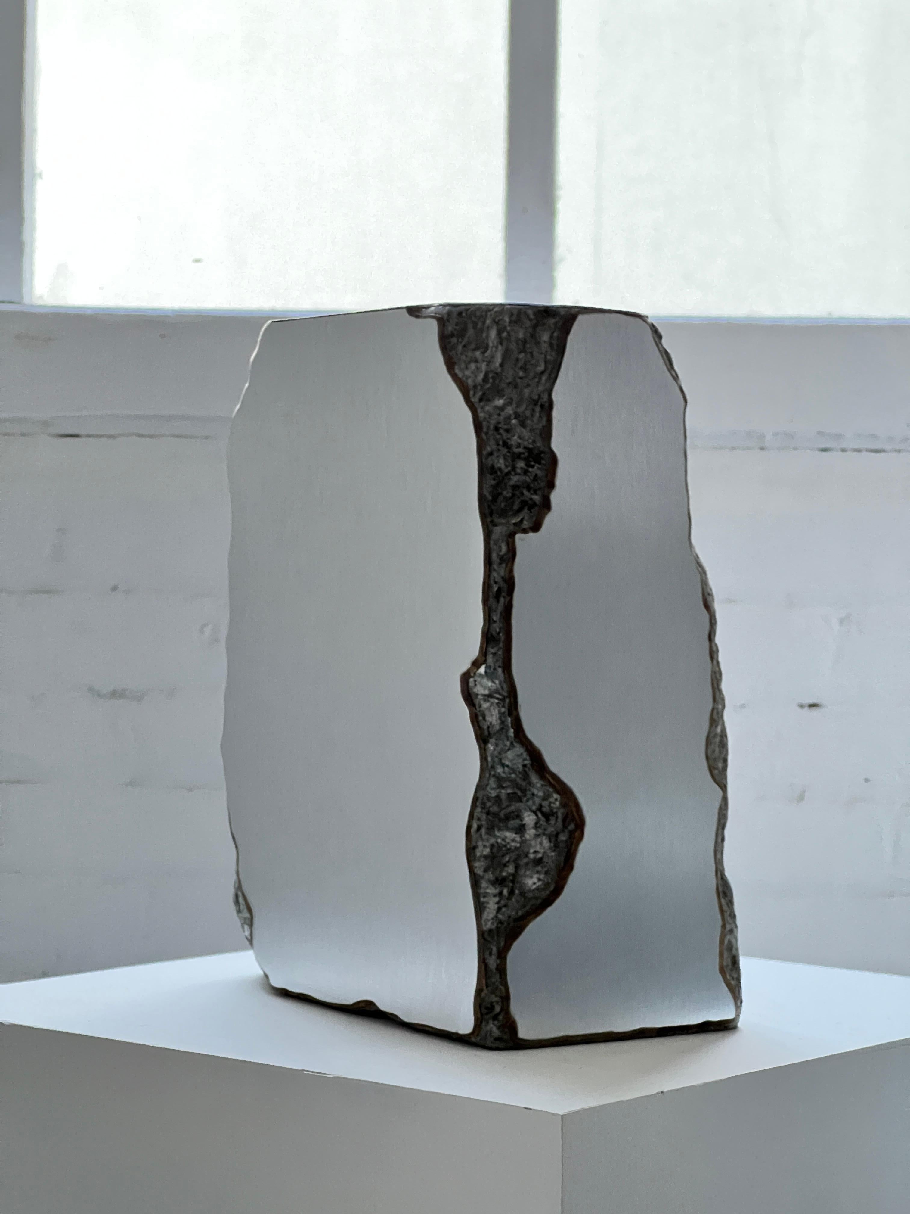 Contemporary Zuperfici Aluminum Vase by Duccio Maria Gambi For Sale