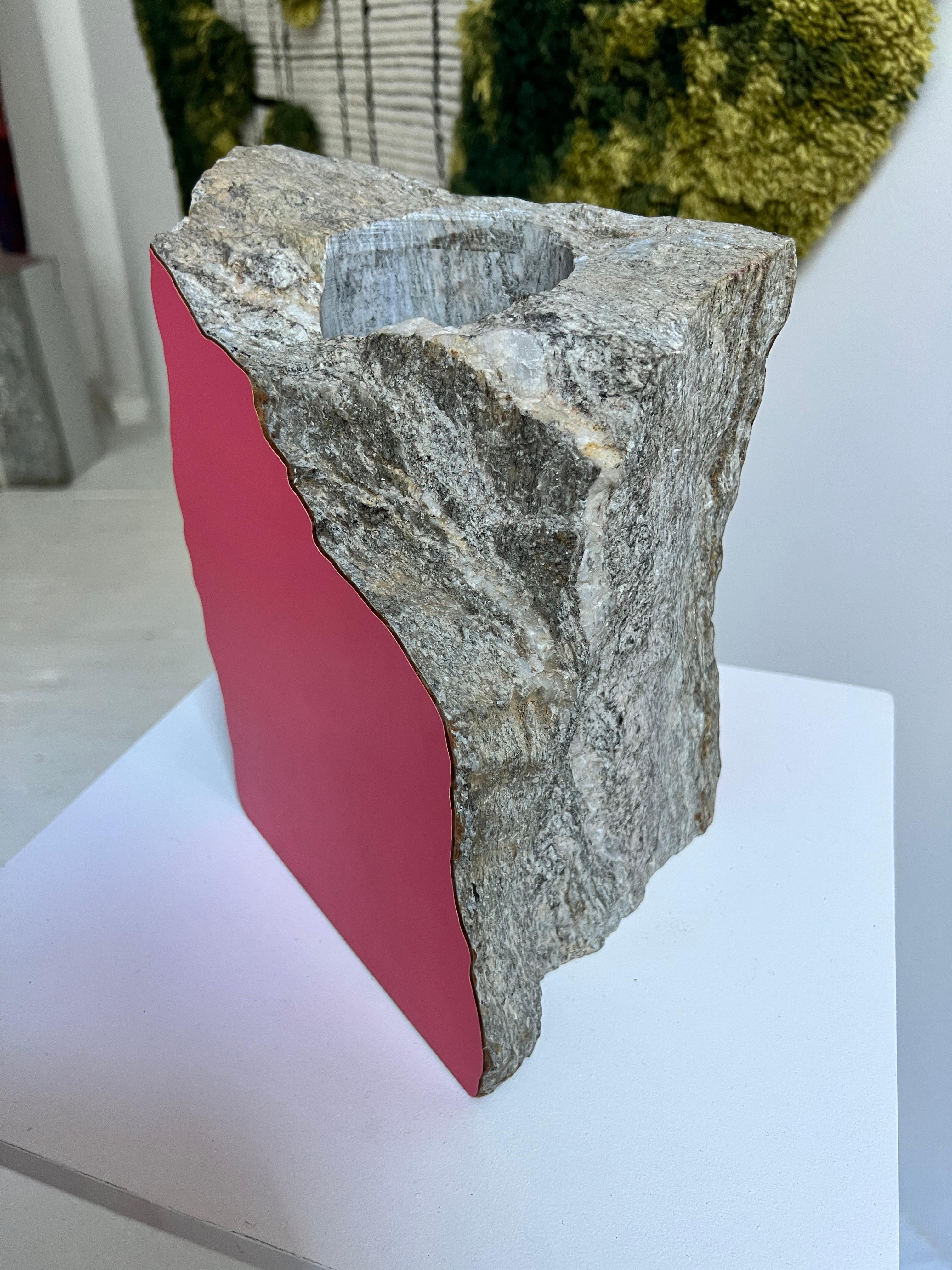 Contemporary Zuperfici Pink Vase by Duccio Maria Gambi For Sale