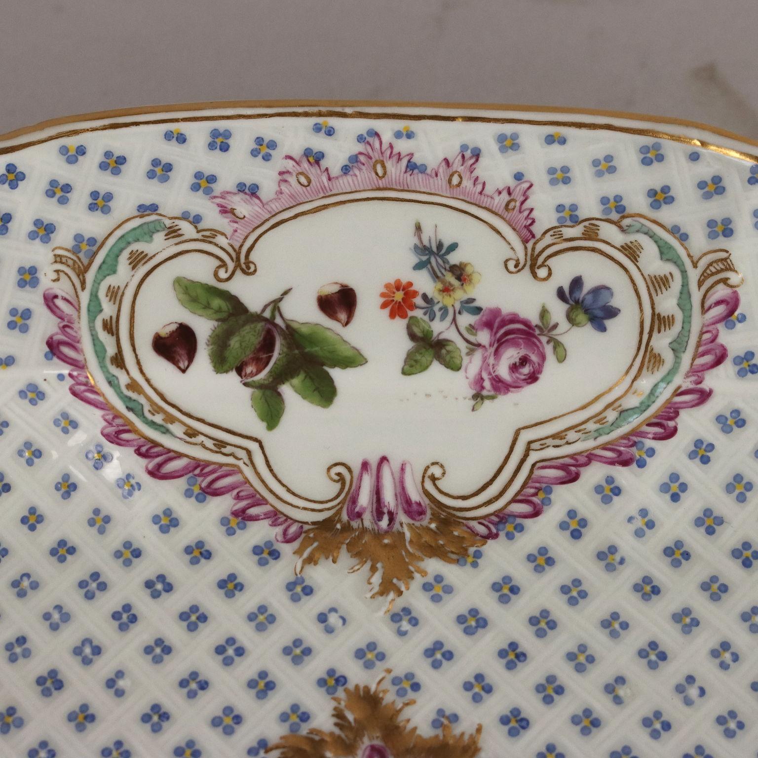 Meissen Porcelain Soup Bowl with Plate Germany Second Half of the 19th Century 5