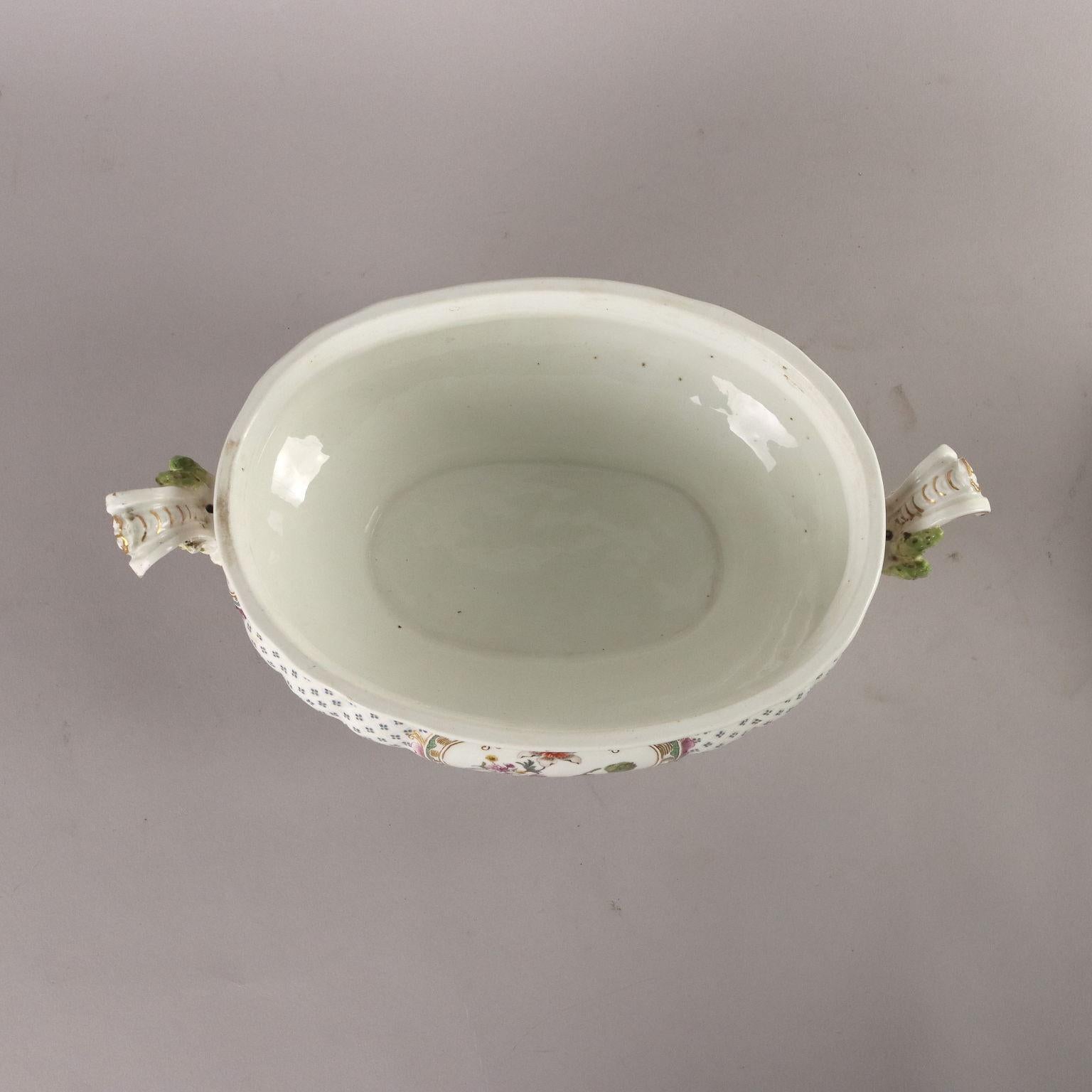 Meissen Porcelain Soup Bowl with Plate Germany Second Half of the 19th Century 10