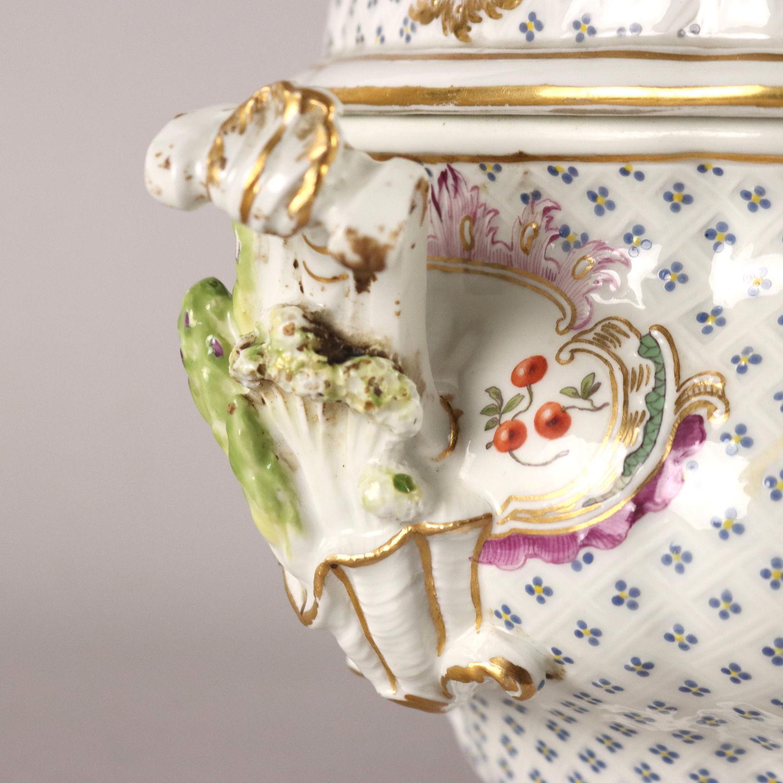 Meissen Porcelain Soup Bowl with Plate Germany Second Half of the 19th Century 14
