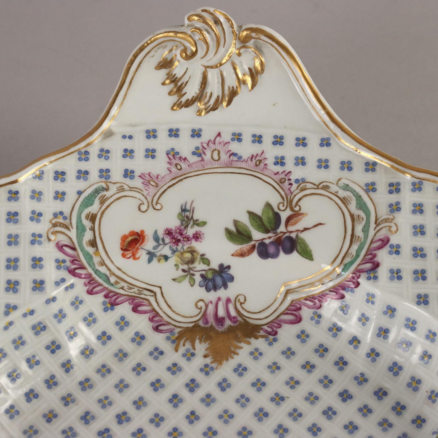 Meissen Porcelain Soup Bowl with Plate Germany Second Half of the 19th Century 3