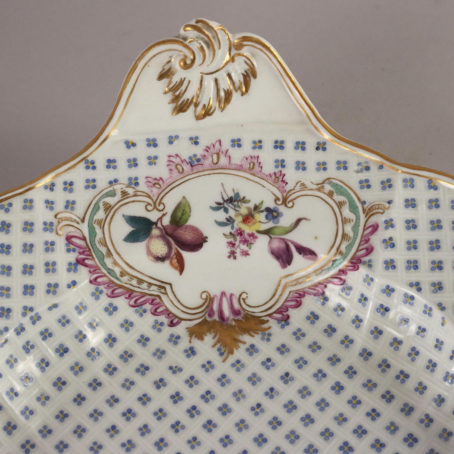 Meissen Porcelain Soup Bowl with Plate Germany Second Half of the 19th Century 4