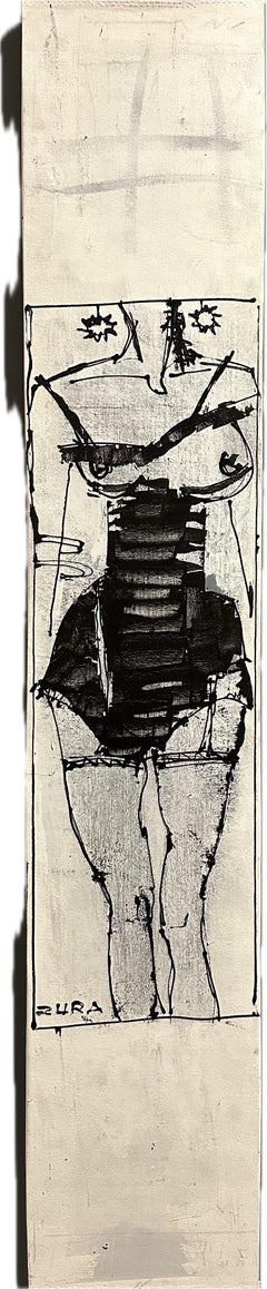 Korsett von Zura - Ausdrucksstarke Stehende-Figur-Malerei