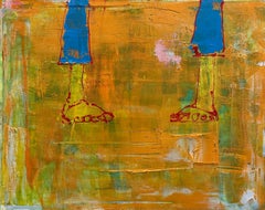 Steps in Nature' - Quadrittico astratto contemporaneo di Zura