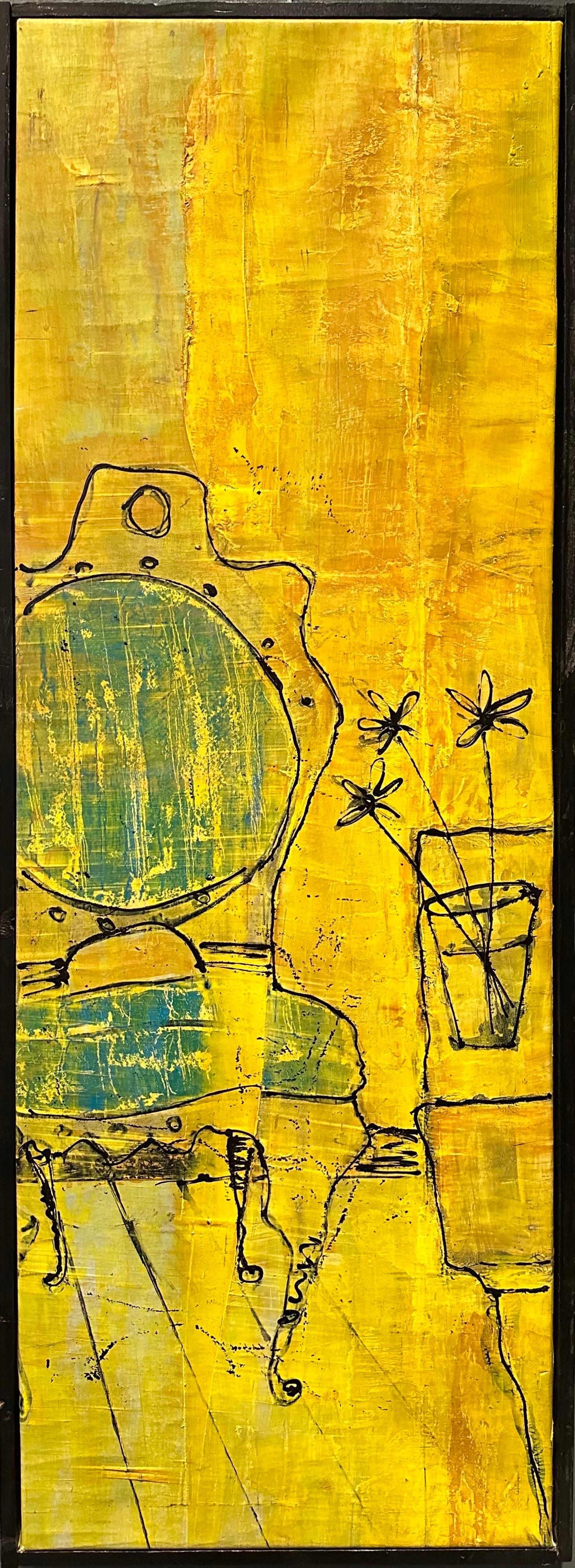 Zura — Flowers on a Table Contemporary Still Life Painting