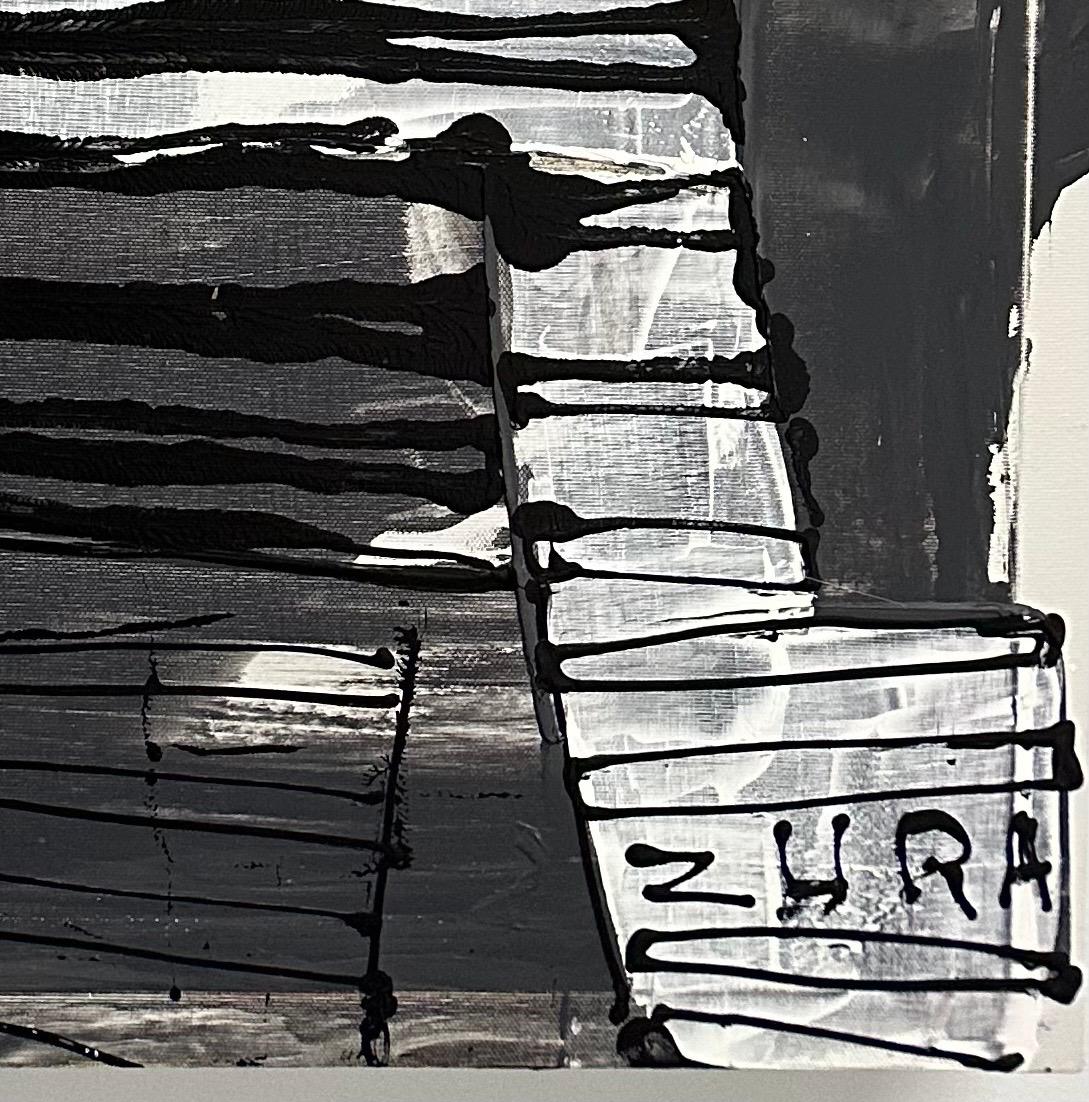 Zura 'Sailor' - Lebendiges modernes figuratives Kunstwerk, Acryl auf Leinwand im Angebot 1