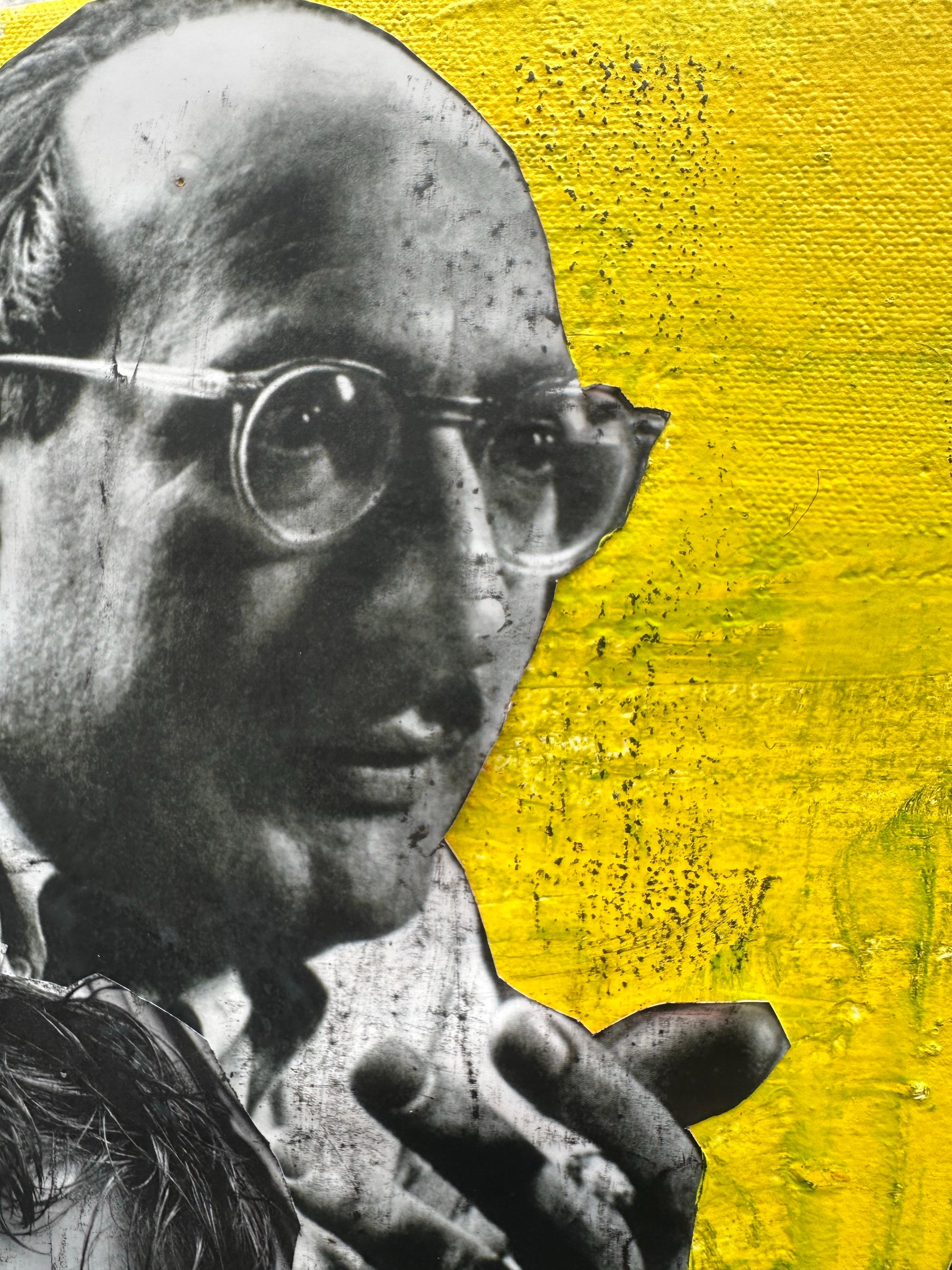 Zura – Traveling Florence, 2025, Mixed Media Collage on Canvas For Sale 11