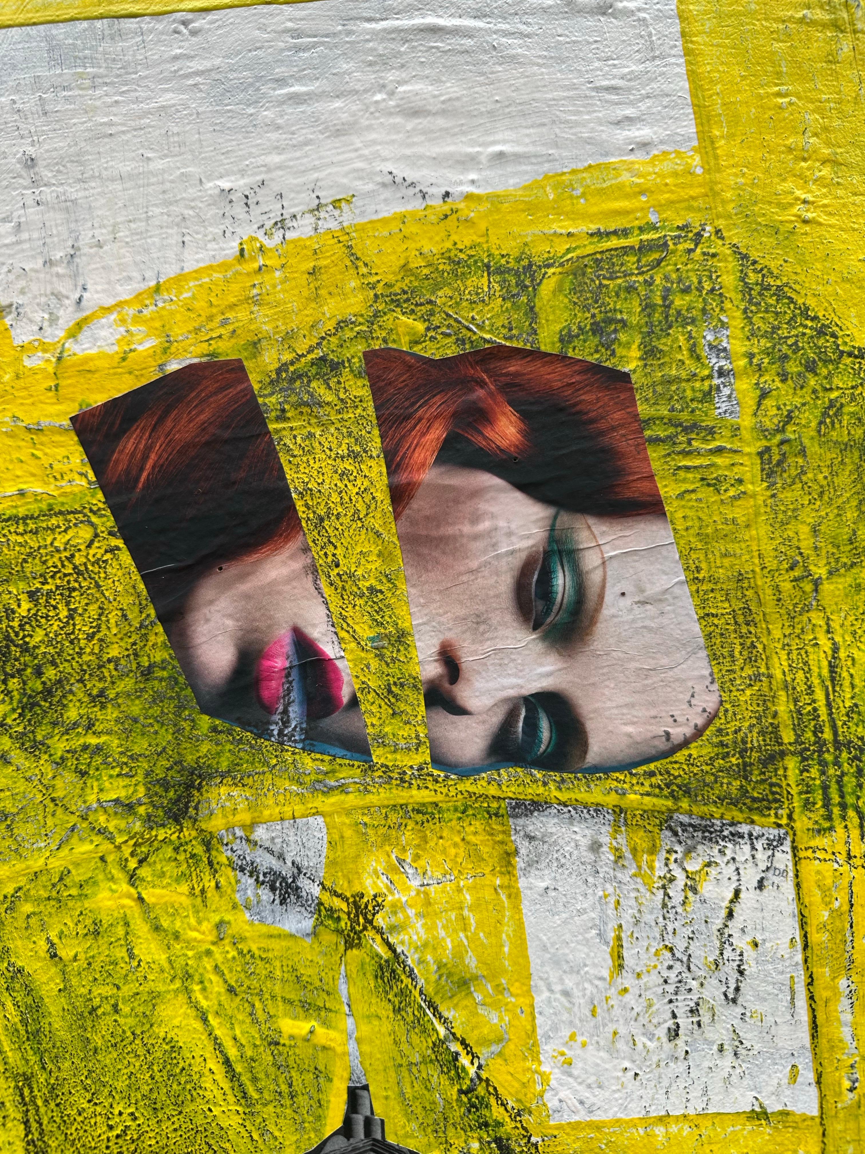 Zura – Traveling Florence, 2025, Mixed Media Collage on Canvas For Sale 15