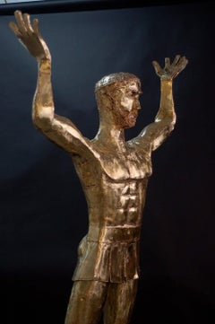 Atlas von Zura, Monumentalskulptur - Mythologischer Titan im architektonischen Maßstab