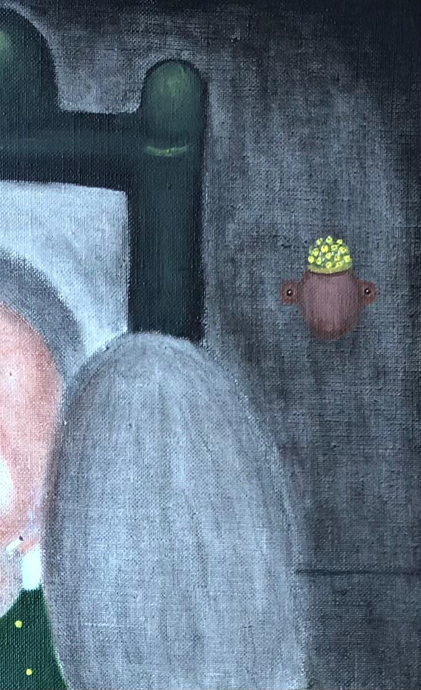 Travail sur la toile
Cadre affleurant en bois
103 x 63 x 3,5 cm