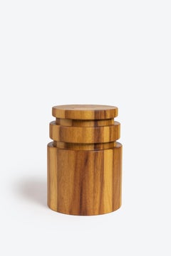 Zutty Hocker, Beistelltisch, Iroko-Holz, Mid Century Modern