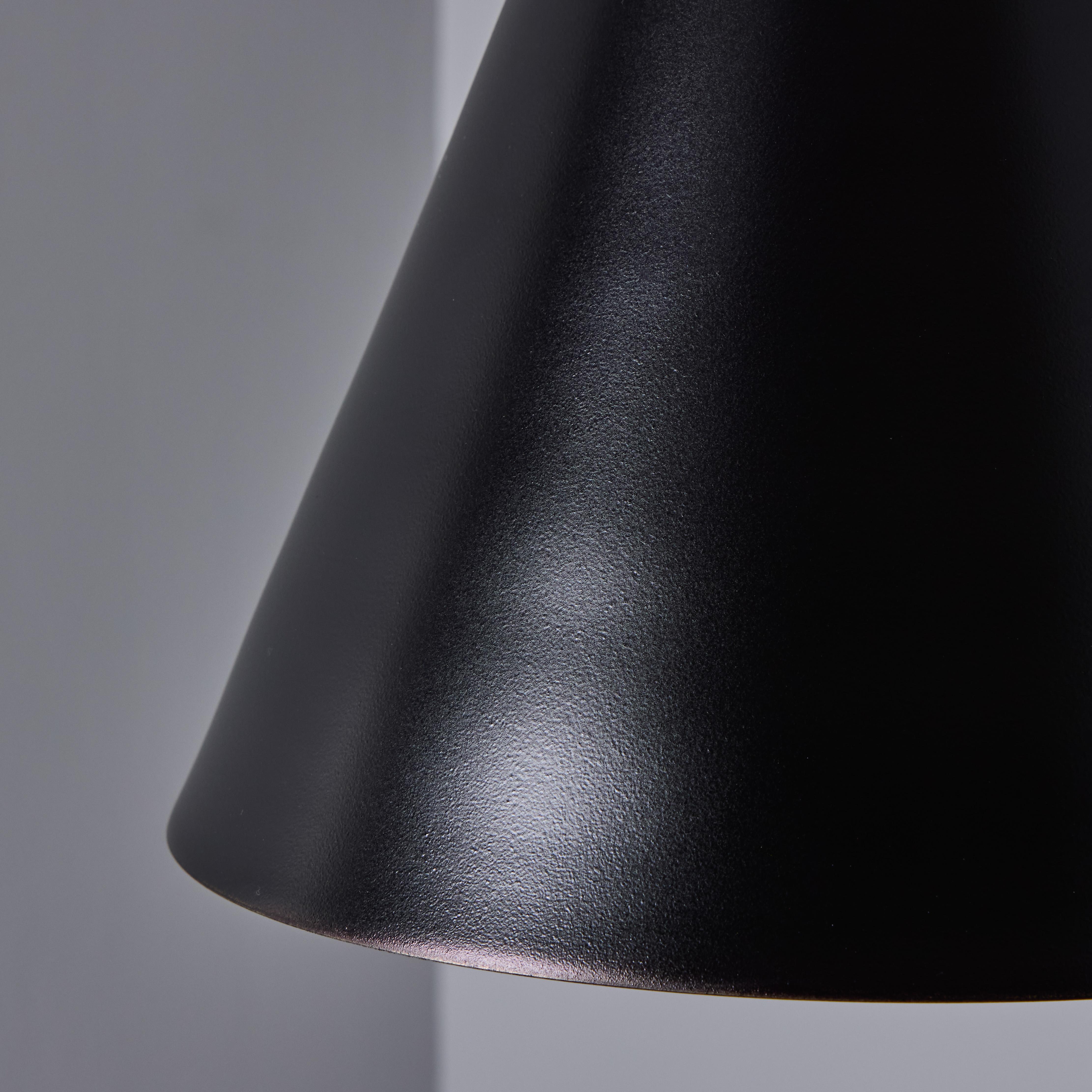 'ZuZu' Black Painted Brass Wall Sconce in the Style of Jacques Biny For Sale 11