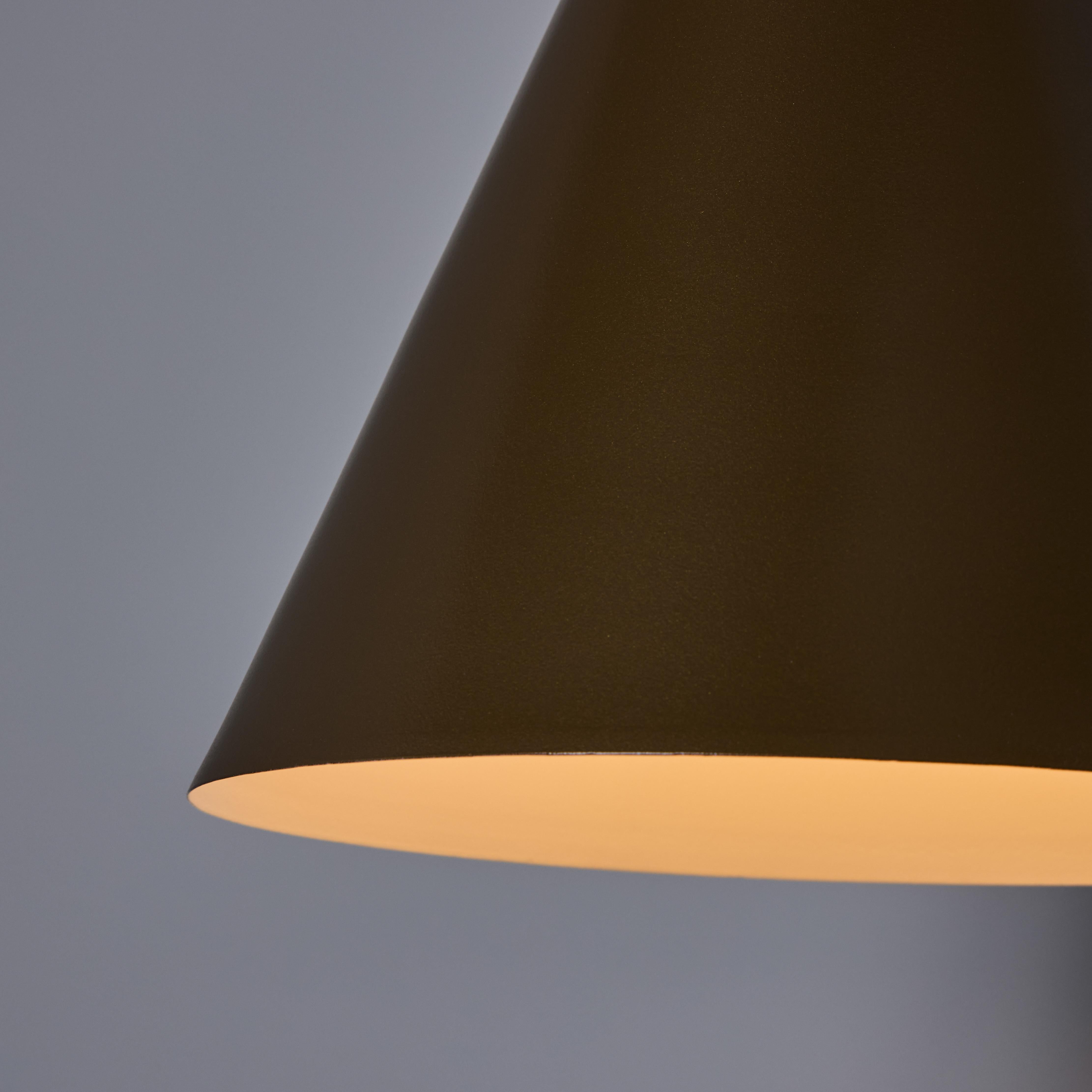 'ZuZu' Brown Painted Brass Wall Sconce in the Style of Jacques Biny For Sale 6