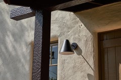 'ZuZu' Dark Brown Patinated Copper Wall Sconce in the Style of Jacques Biny