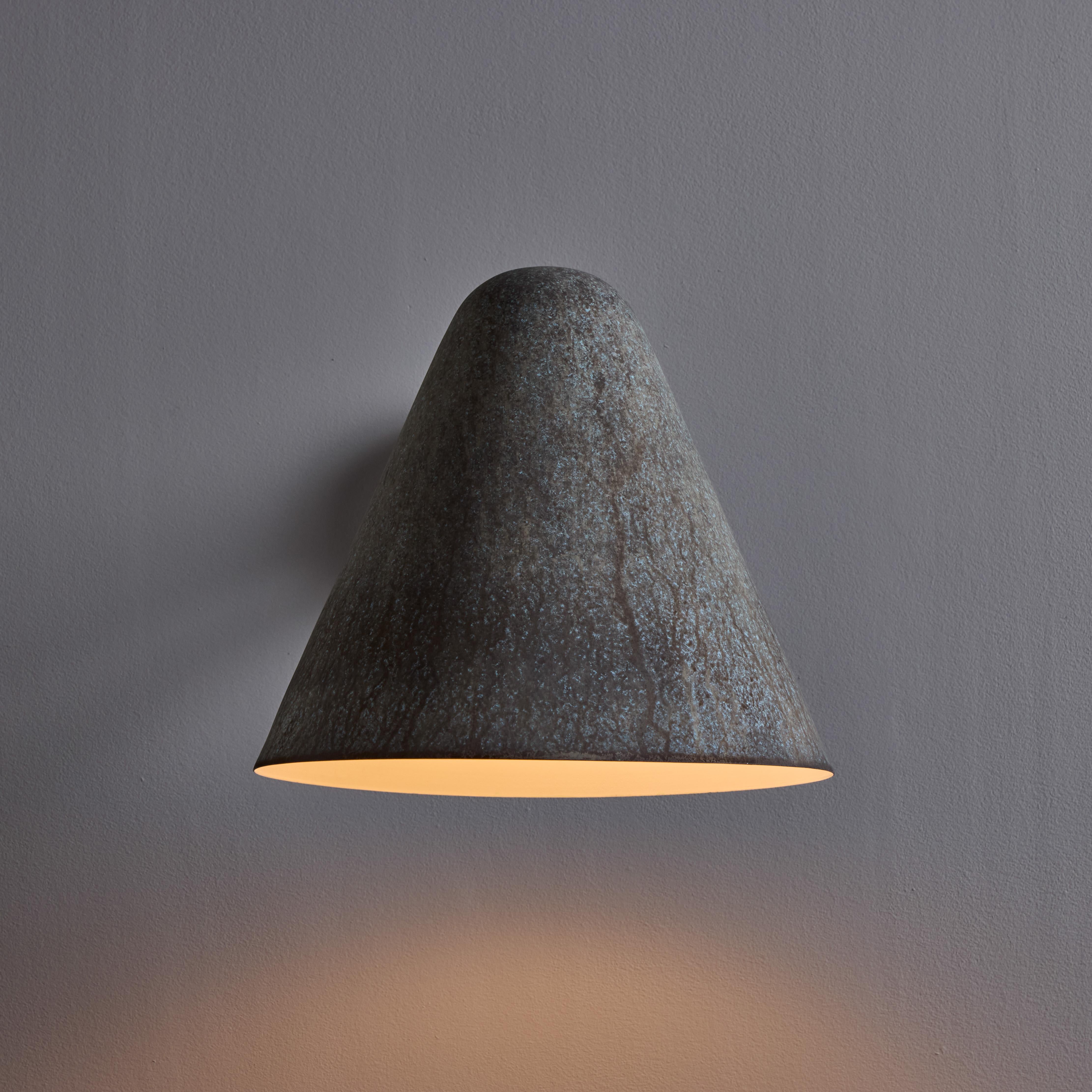 'ZuZu' Darkly Patinated Brass Wall Sconce in the Style of Jacques Biny For Sale 9