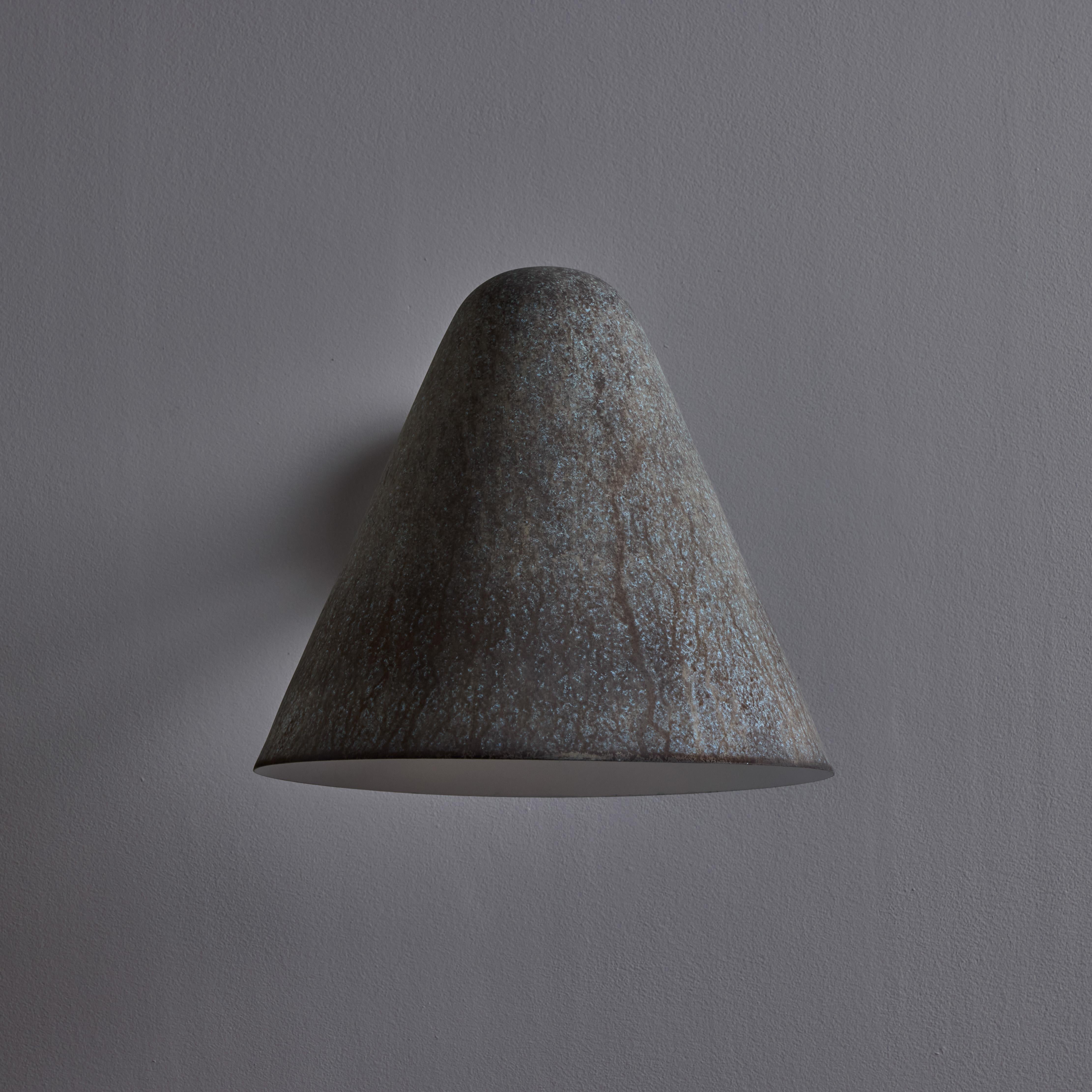 'ZuZu' Darkly Patinated Brass Wall Sconce in the Style of Jacques Biny For Sale 10