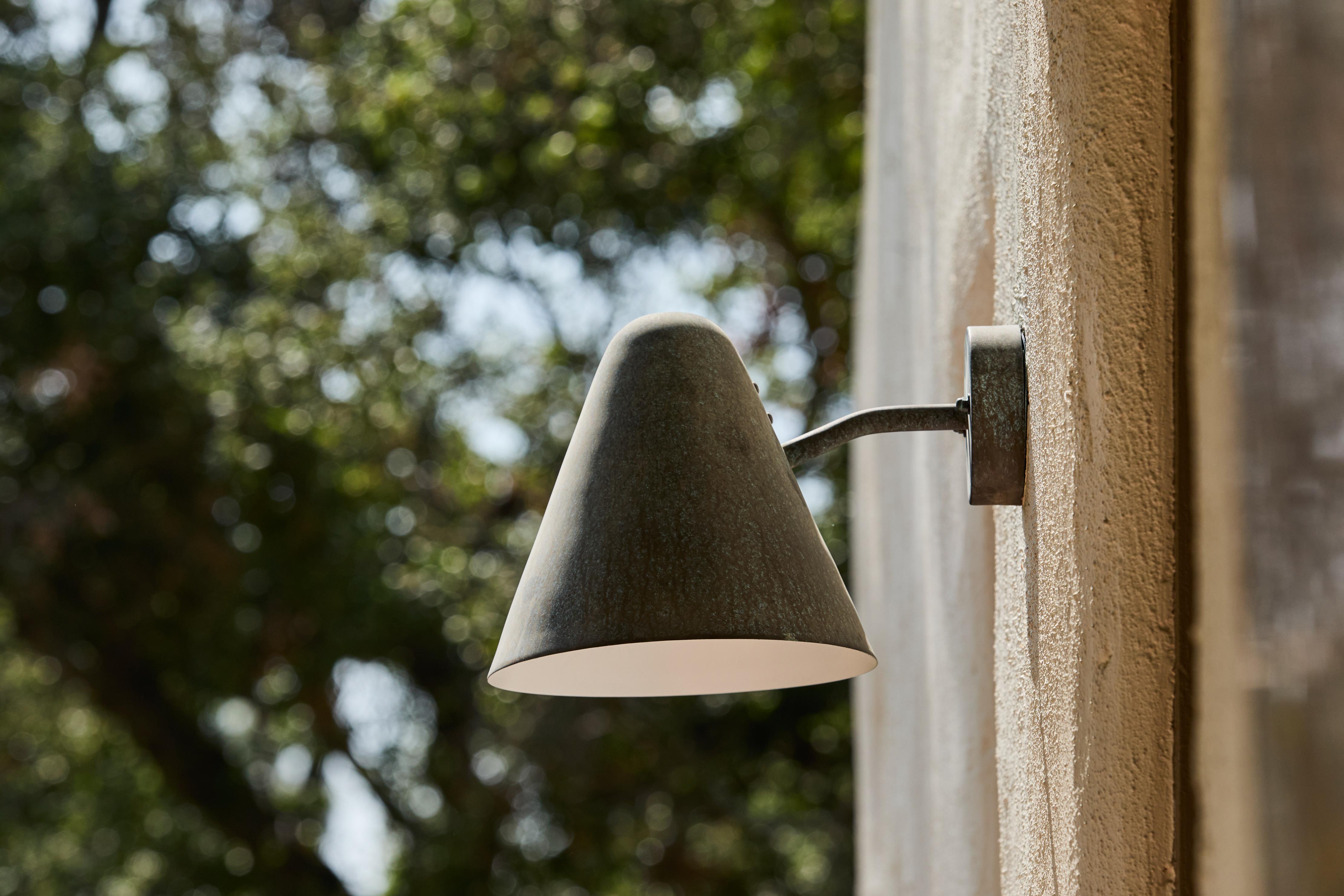 'ZuZu' Darkly Patinated Brass Wall Sconce in the Style of Jacques Biny In New Condition For Sale In Glendale, CA