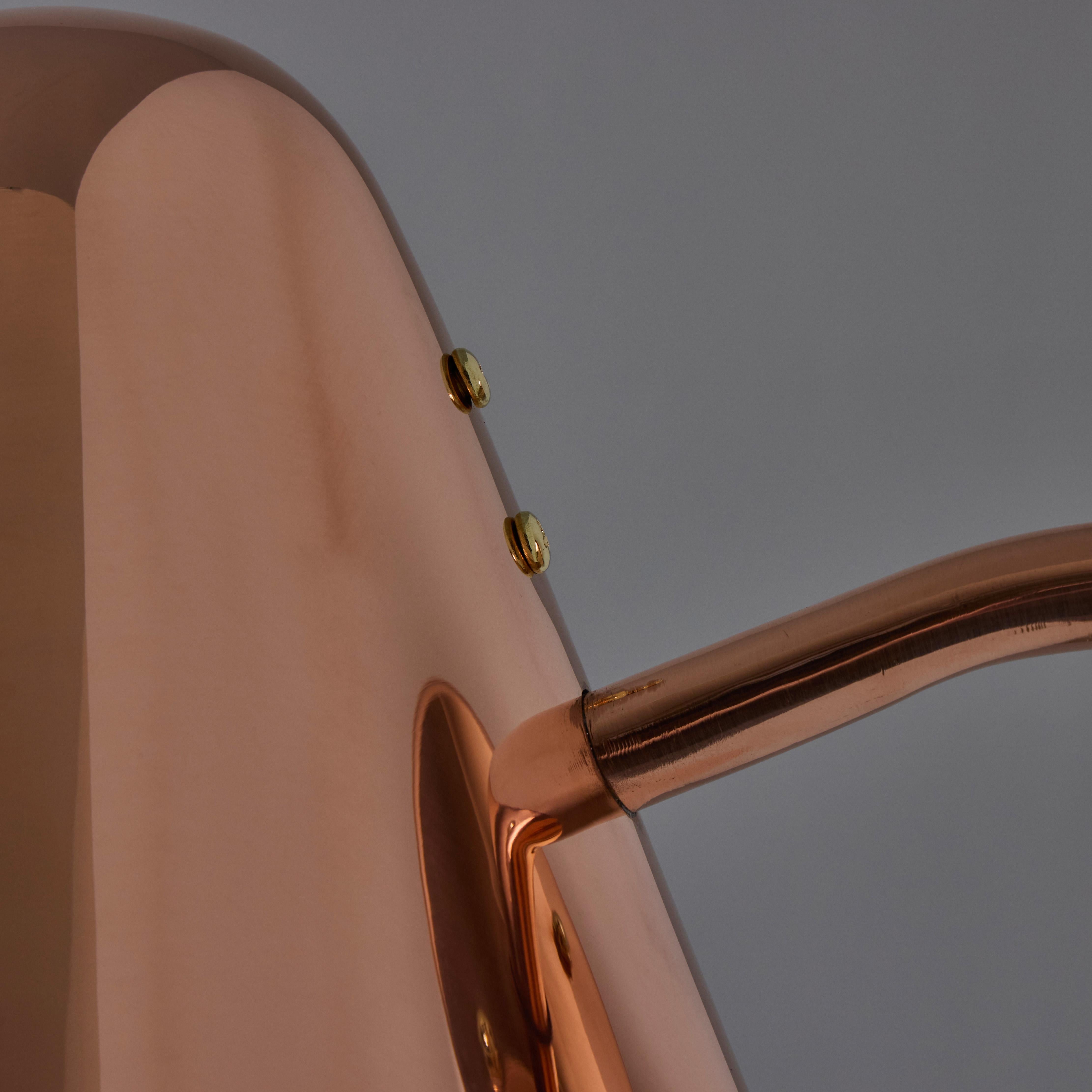 'ZuZu' Polished Copper Wall Sconce in the Style of Jacques Biny For Sale 9