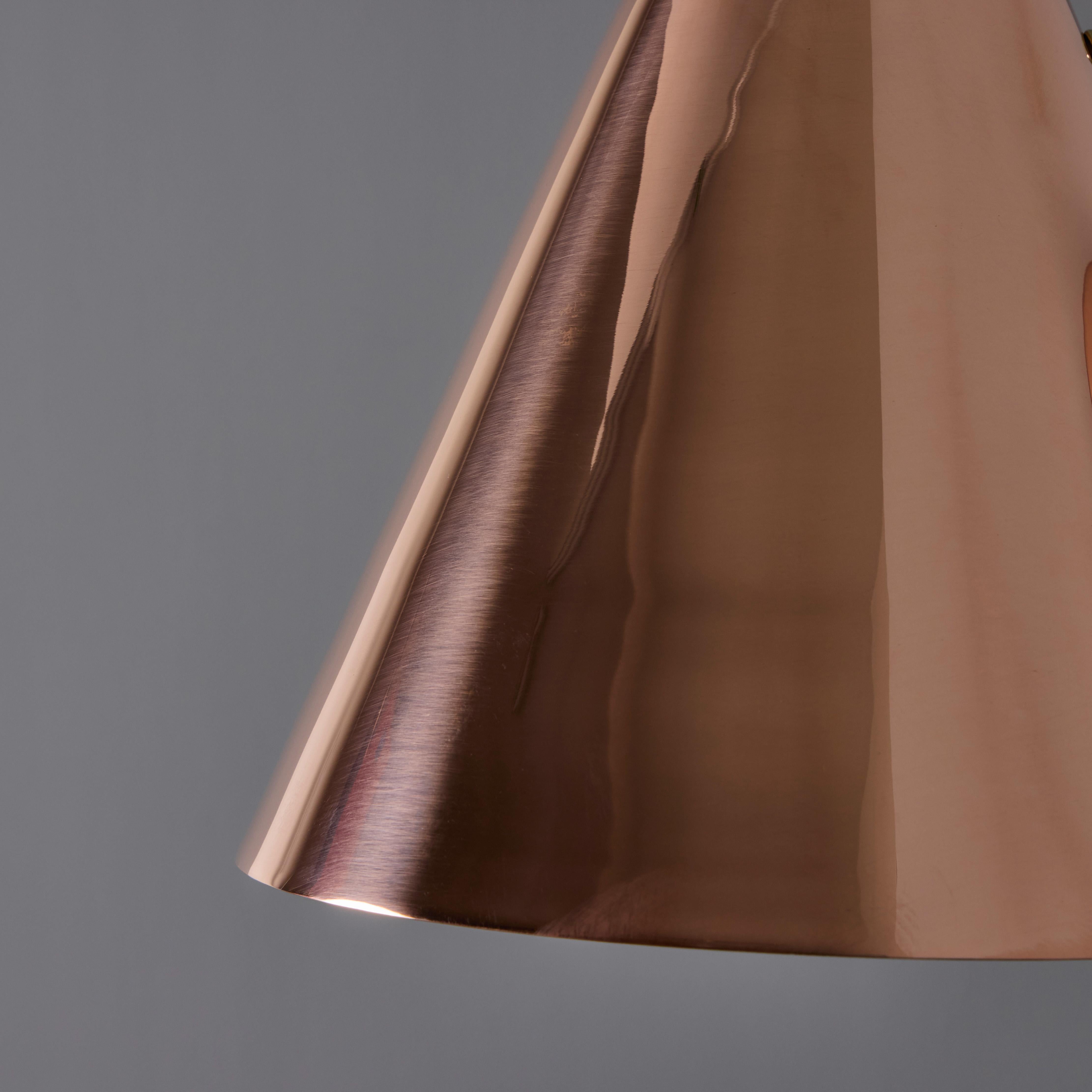 'ZuZu' Polished Copper Wall Sconce in the Style of Jacques Biny For Sale 11