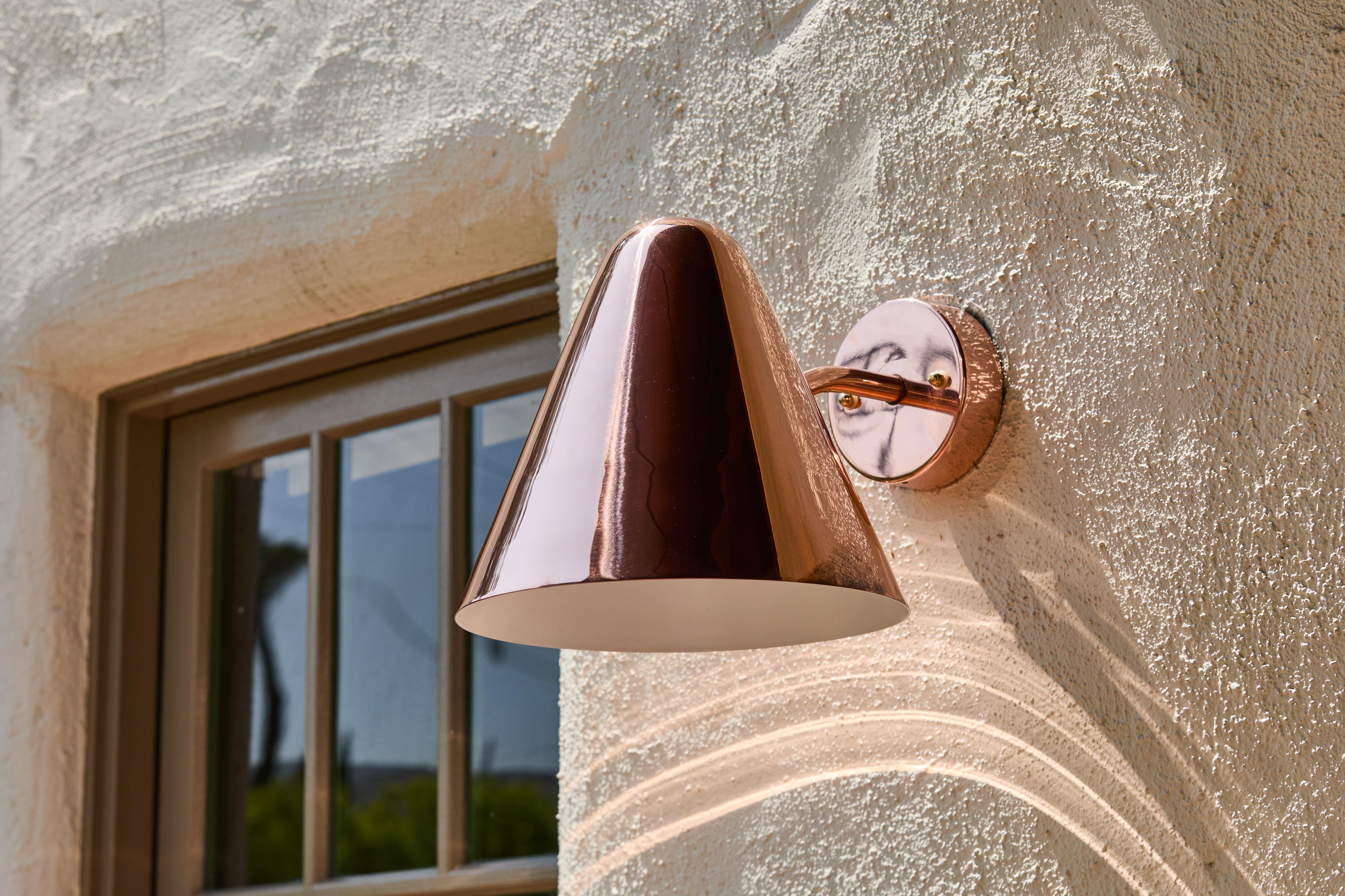 'ZuZu' Polished Copper Wall Sconce in the Style of Jacques Biny For Sale 3