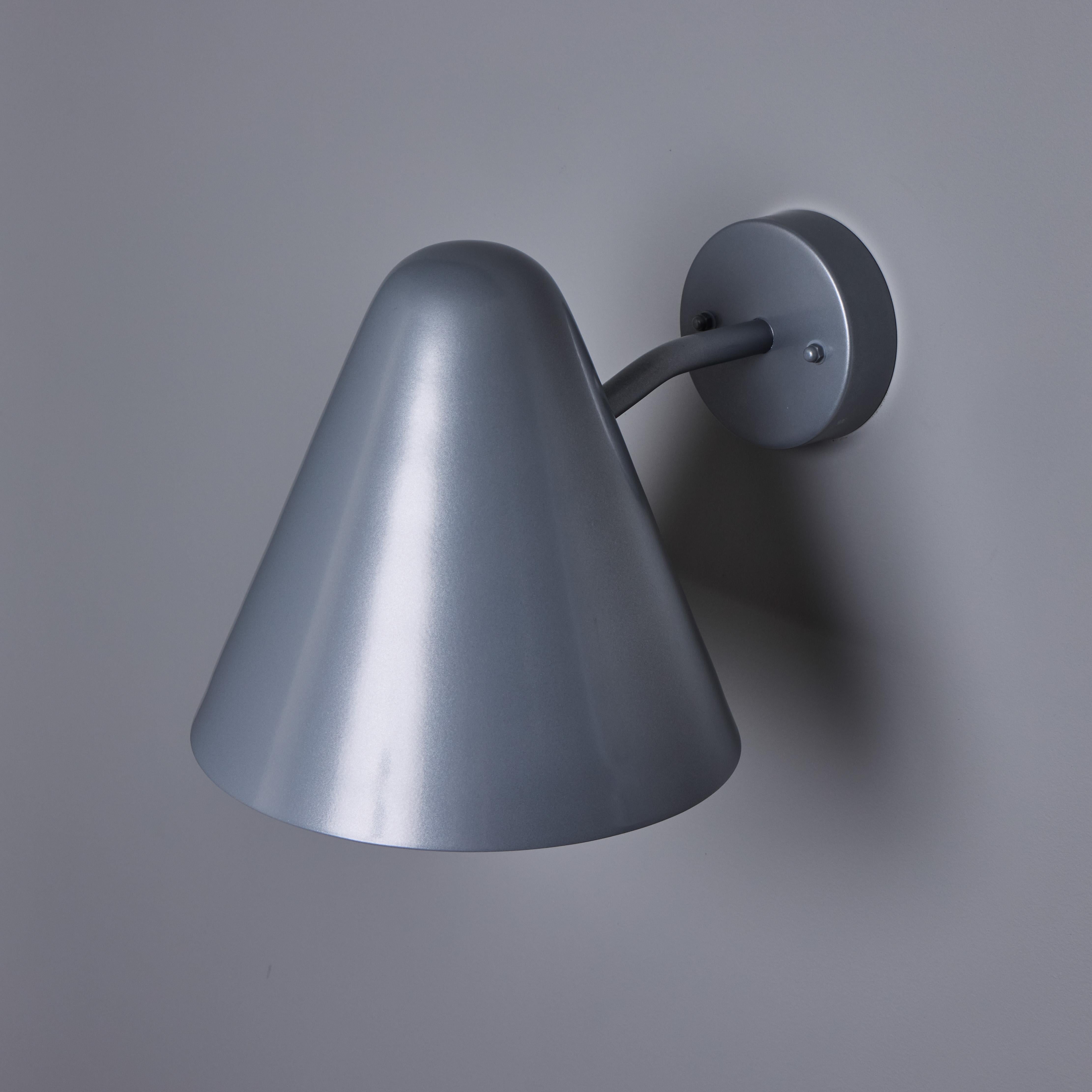 'ZuZu' Silver Painted Brass Wall Sconce in the Style of Jacques Biny For Sale 11
