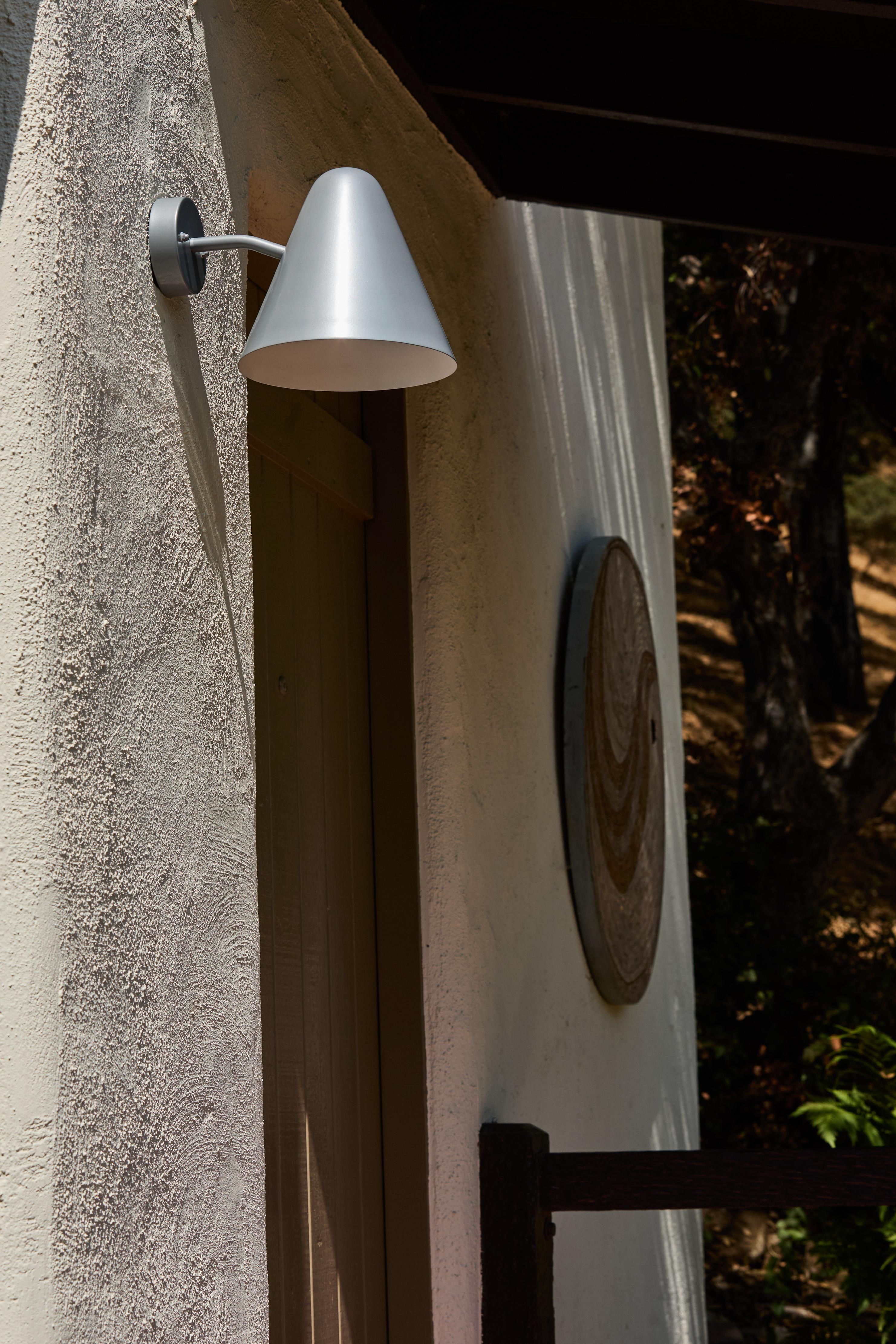 'ZuZu' Silver Painted Brass Wall Sconce in the Style of Jacques Biny In New Condition For Sale In Glendale, CA