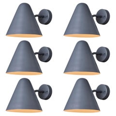 'ZuZu' Silver Painted Brass Wall Sconce in the Style of Jacques Biny