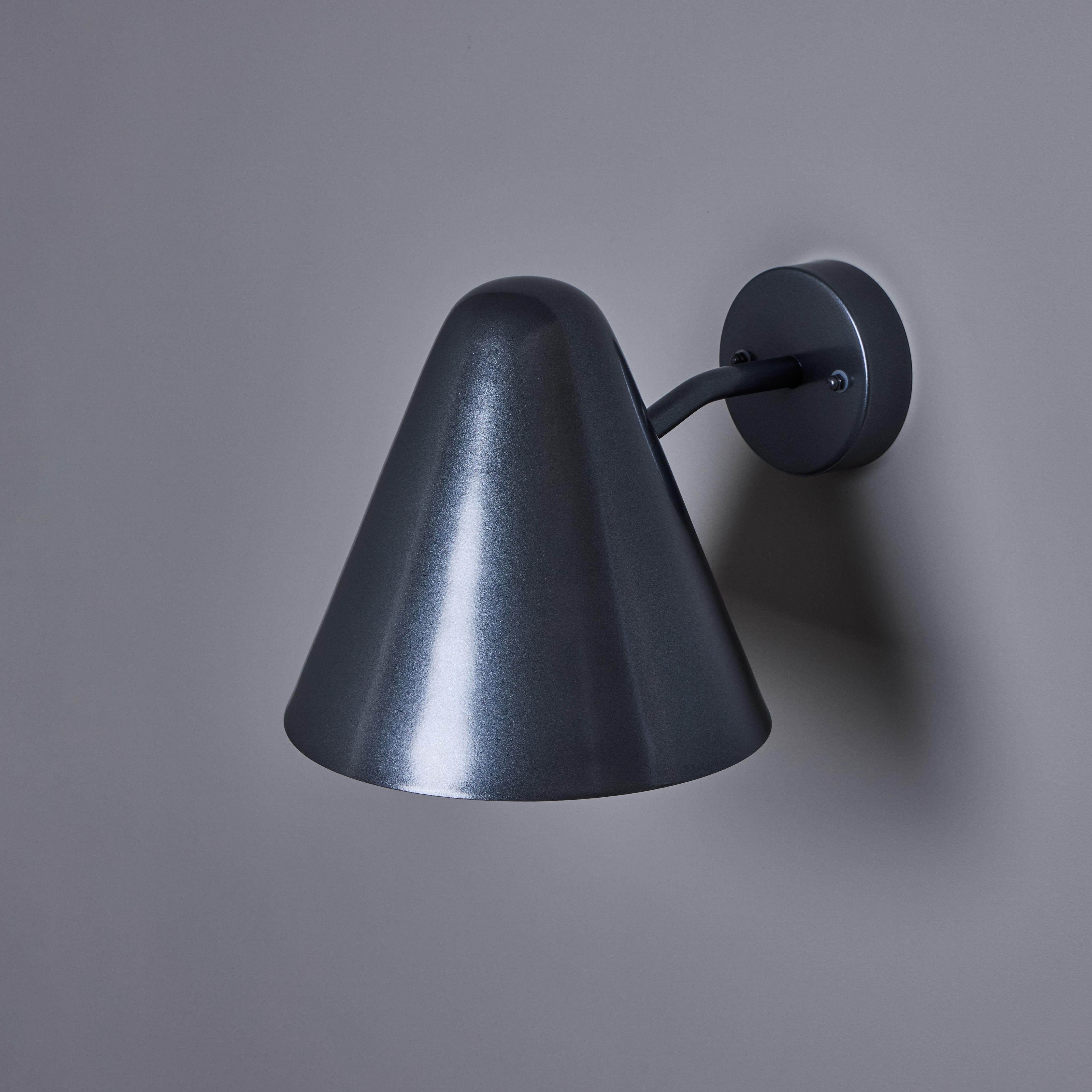 'ZuZu' Steel Painted Brass Wall Sconce in the Style of Jacques Biny For Sale 12