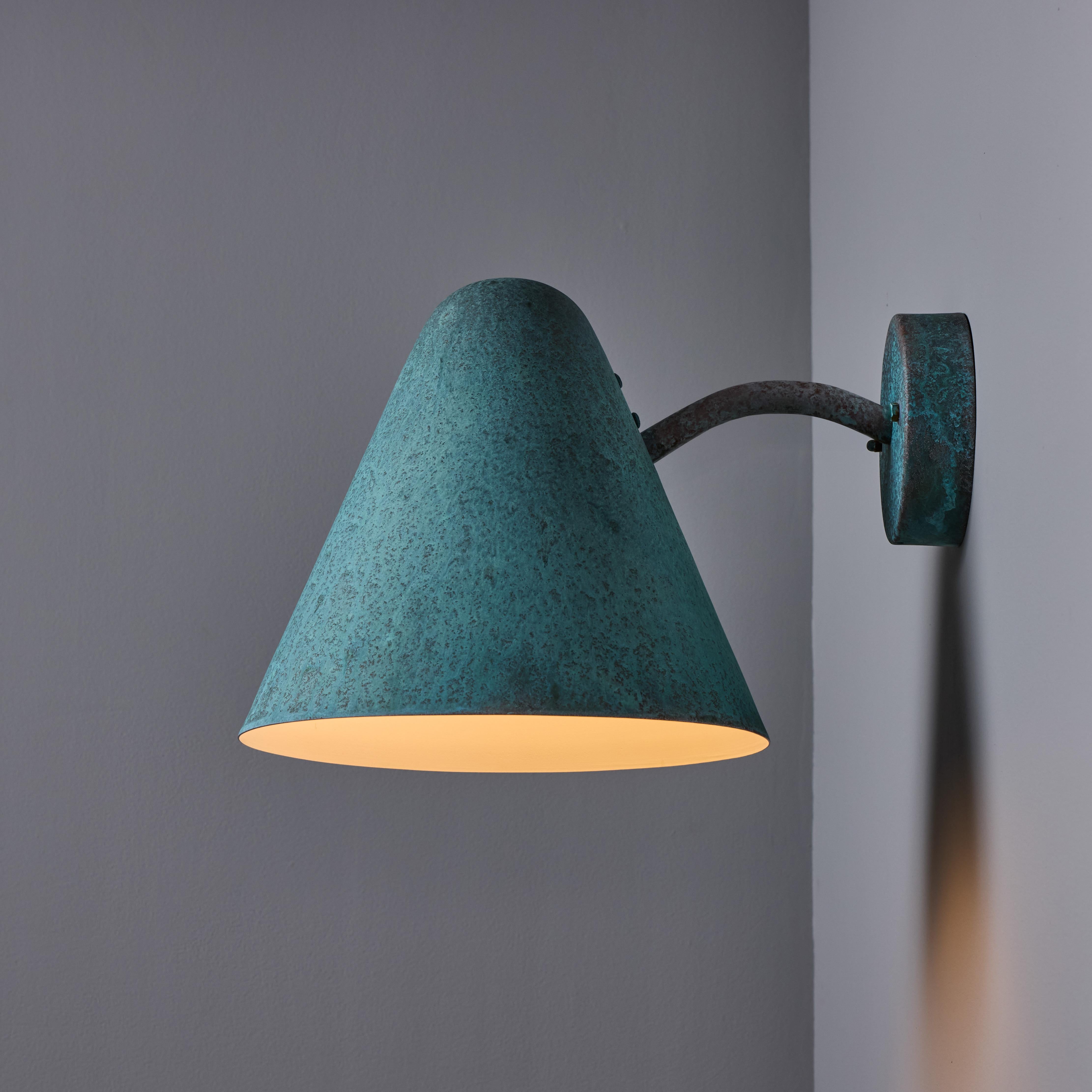 'ZuZu' Verdigris Patinated Brass Wall Sconce in the Style of Jacques Biny For Sale 10