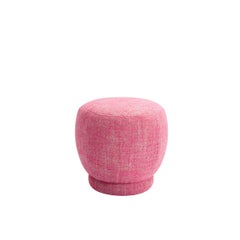 Zveva Round Pouf in Solid Beech, Particle Board and HR Foam by POPUS EDITIONS