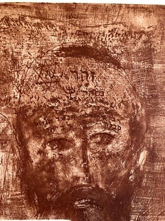 Zohar, Cábala, retrato, judío francés, surrealista, aguatinta, grabado, hebreo, judaica