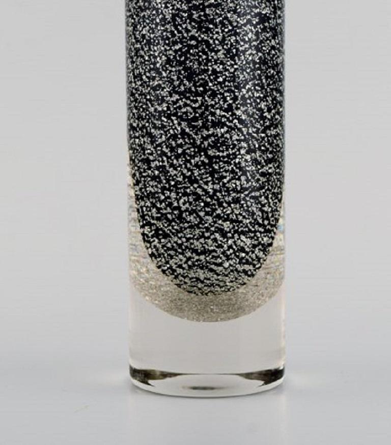 Mid-Century Modern Zwiesel, Germany, Vase in Mouth-Blown Crystal Glass, 1970s