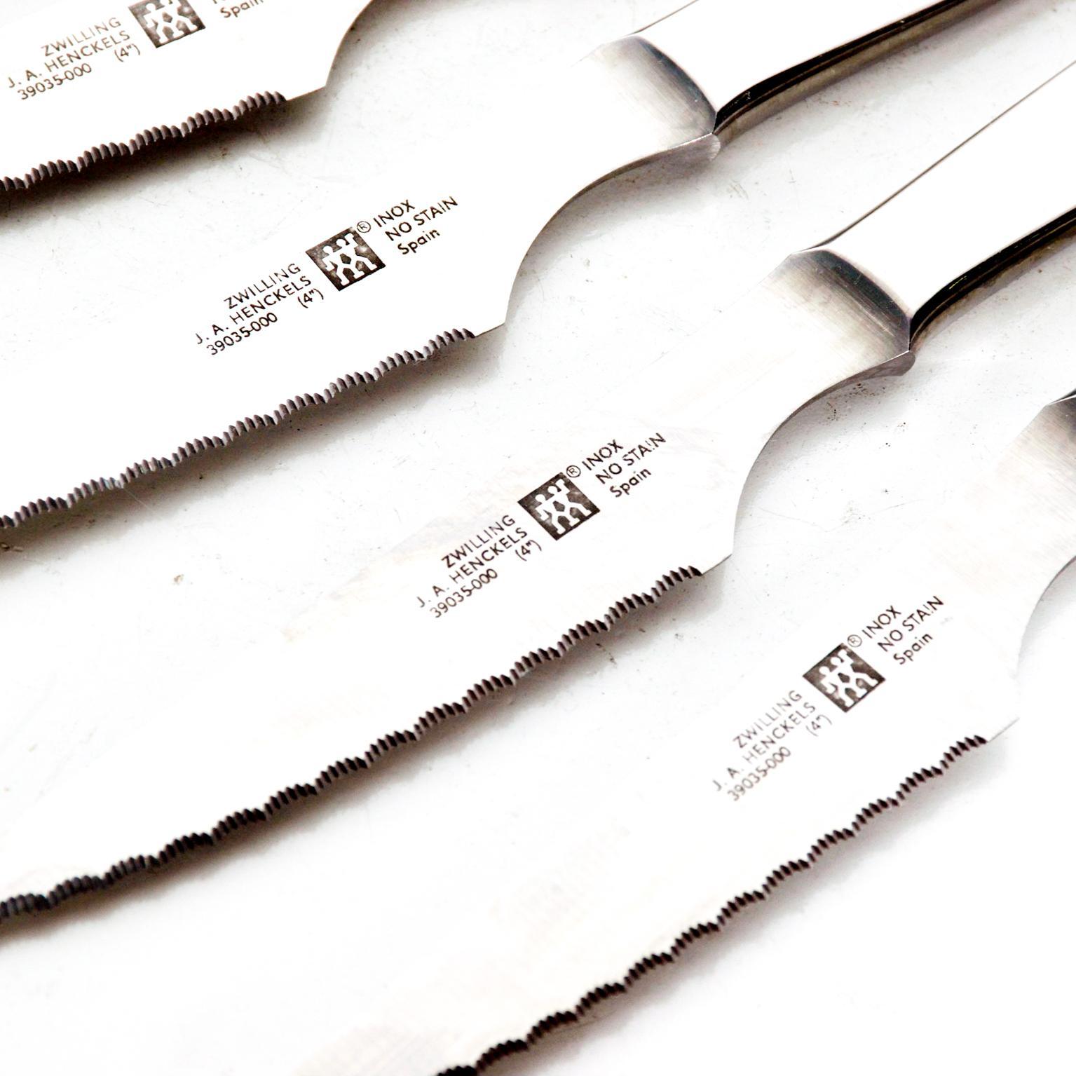 German Zwilling Steak Knives Set of Six by J A Henckels