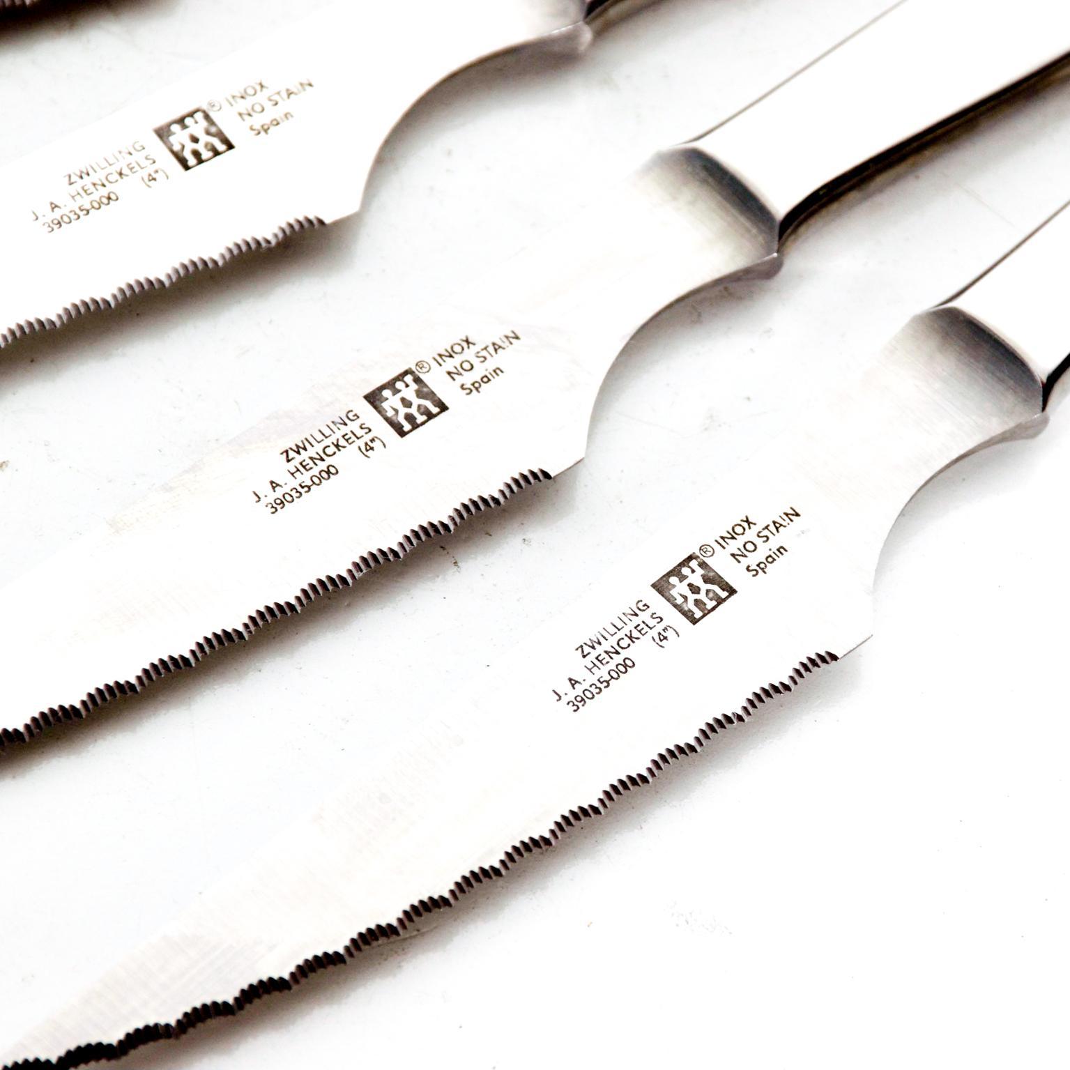 Zwilling Steak Knives Set of Six by J A Henckels In Good Condition In Chula Vista, CA