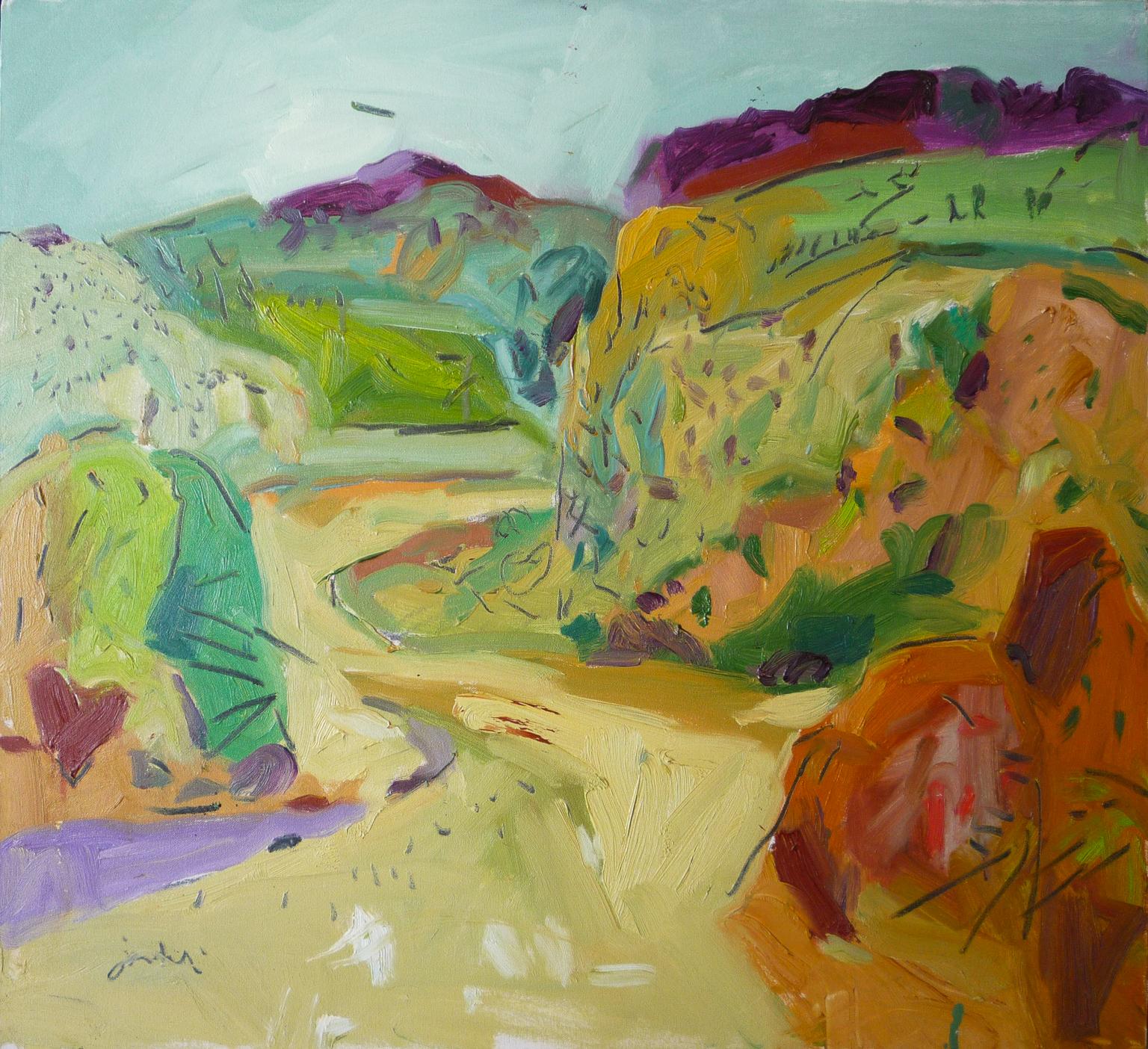 Zygmund Jankowski Landscape Painting – Der Weg
