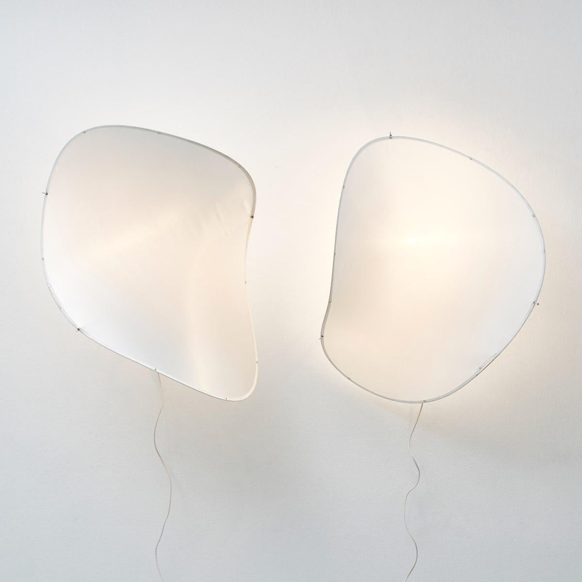 Pair of Zygote Ether Organic Wall Lamps for Saint Germain Lumiere, France, 1980s In Good Condition In London, GB