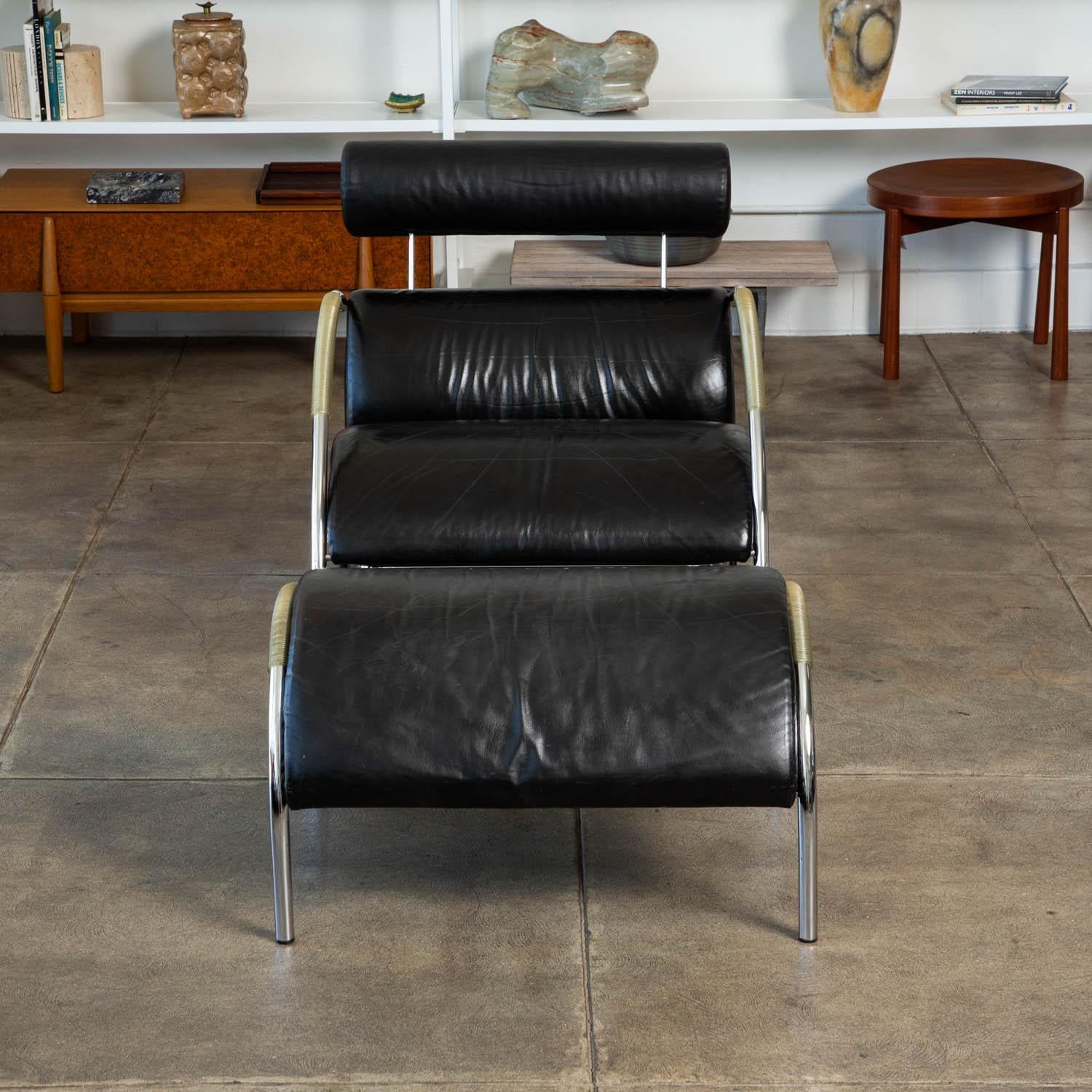 Post-Modern Zyklus Chair and Ottoman by Peter Maly