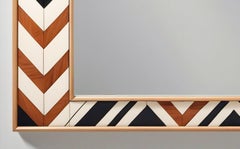 ZZ Wall Mirror Inspired by Chevron, Handcrafted by Artisanal